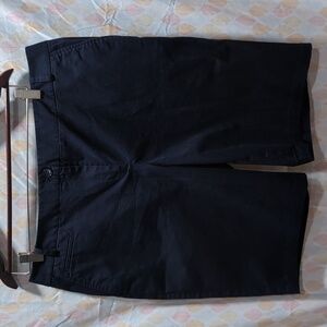 Talbots Navy Flat Front Shorts 16